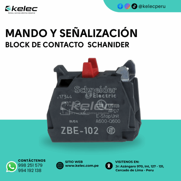 BLOCK CONTACTO SHANIDER - Imagen 2