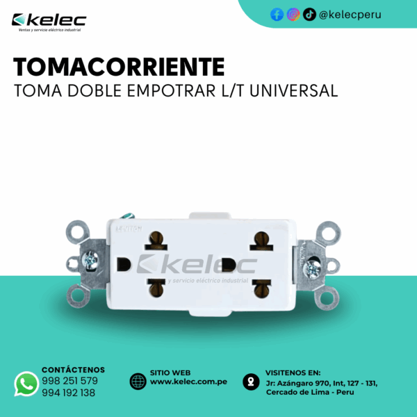 TOMACORRIENTE TOMA DOBLE