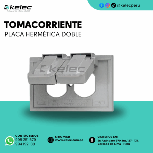 PLACA HERMÉTICA DOBLE