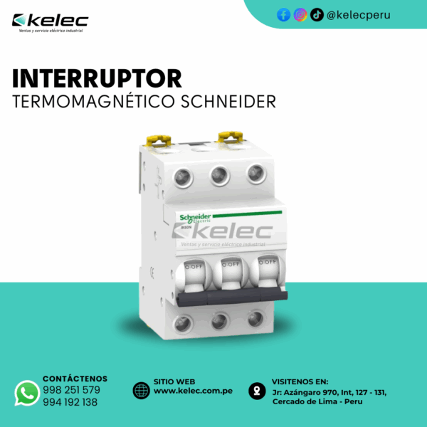 INTERRUPTOR TERMOMAGNÉTICO SCHNEIDER