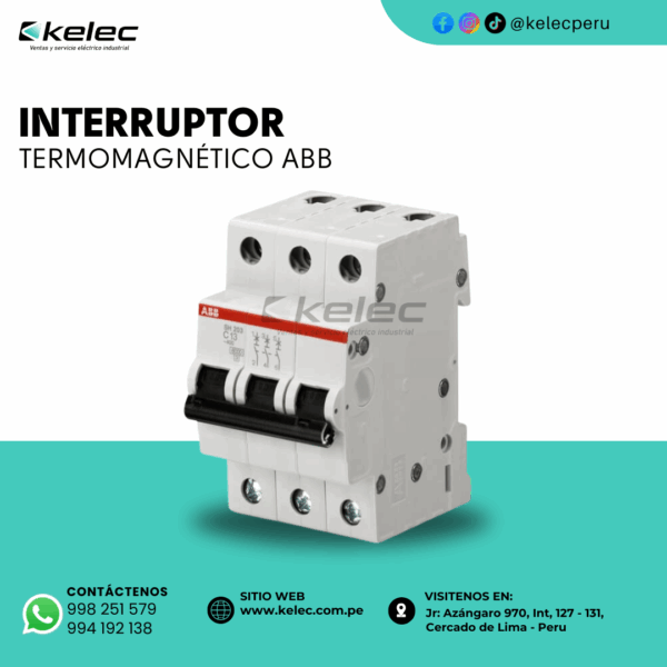 INTERRUPTOR TERMONAGNÉTICO ABB