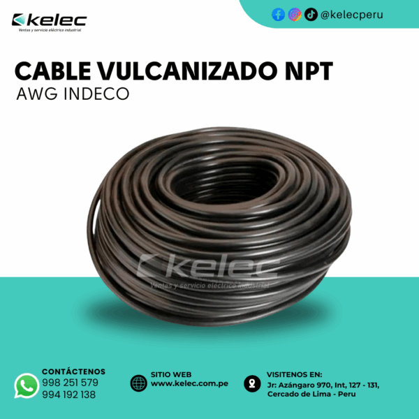 CABLE VULCANIZADO NPT