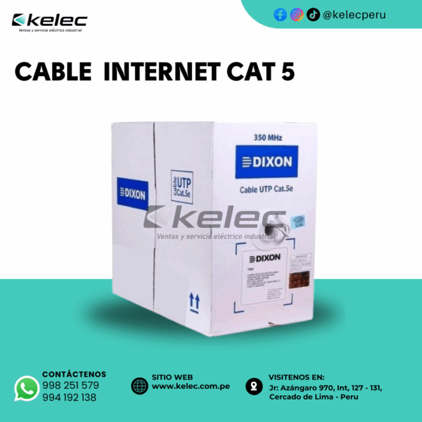 CABLE INTERNET CAT 5E
