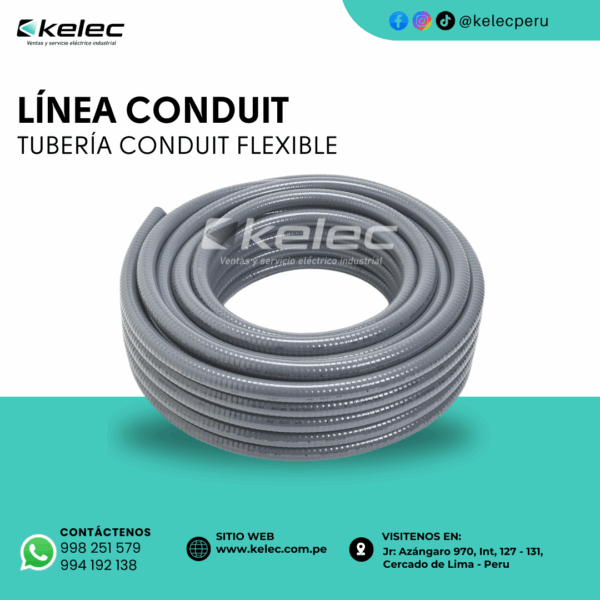 TUBERÍA CONDUIT FLEXIBLE