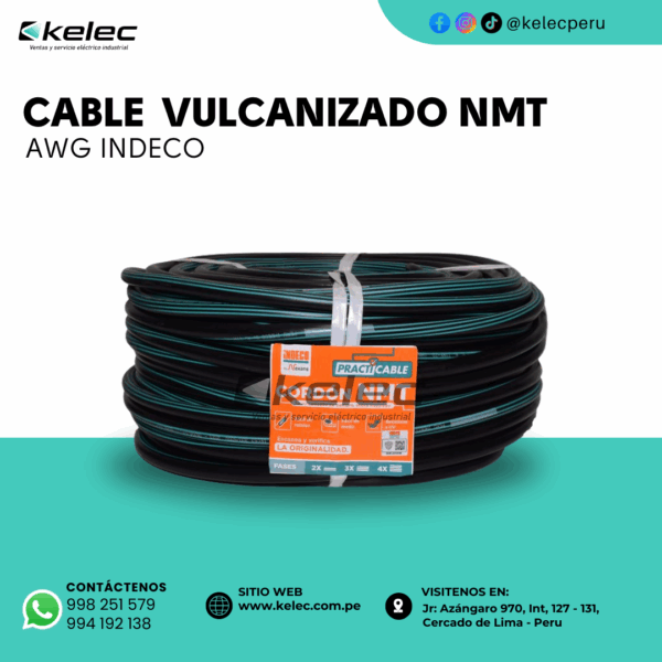 CABLE VULCANIZADO NMT